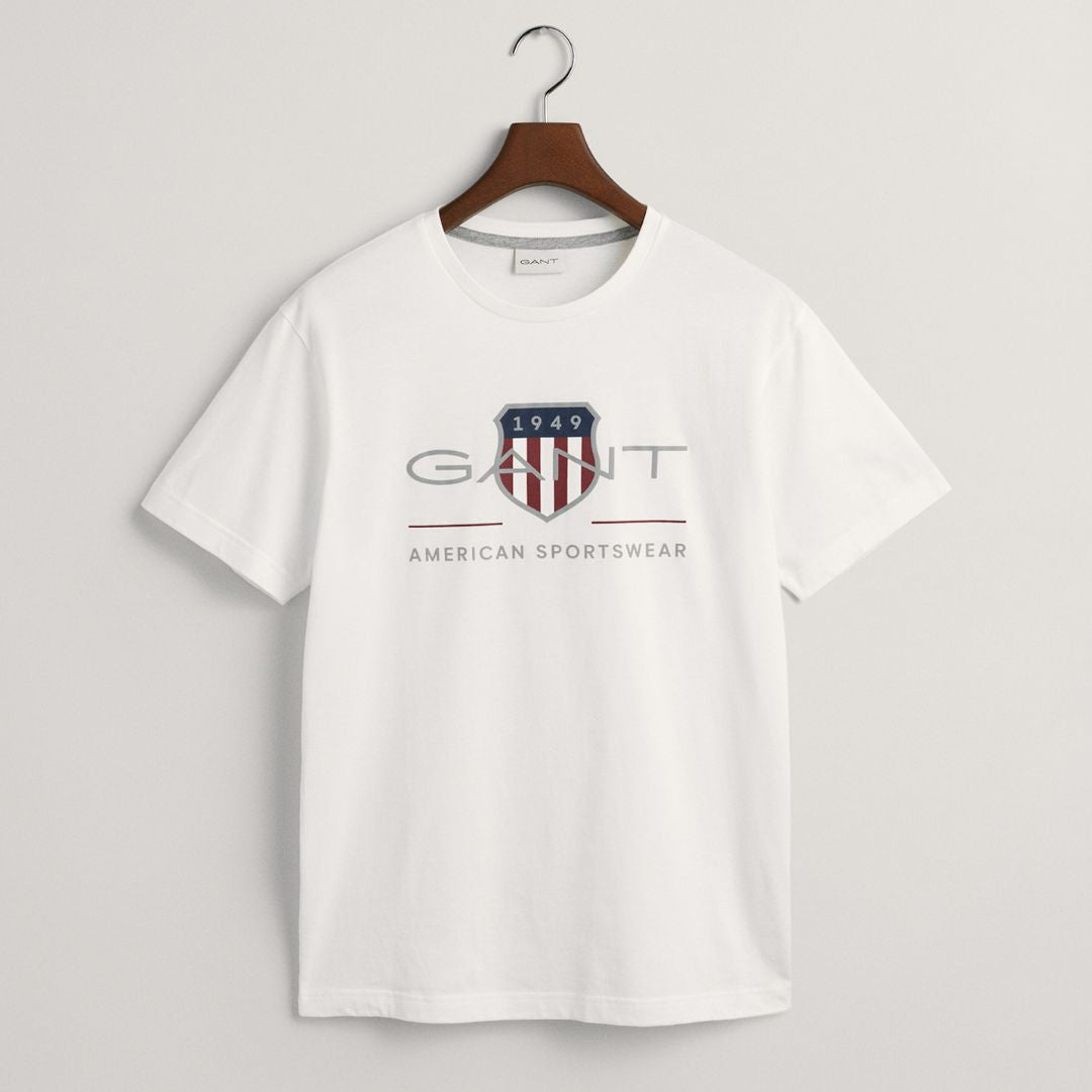 Camiseta con logo de escudo Archive de GANT