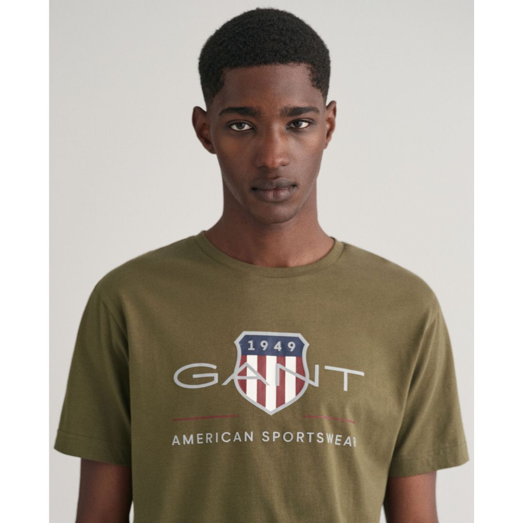 Camiseta con logo de escudo Archive de GANT