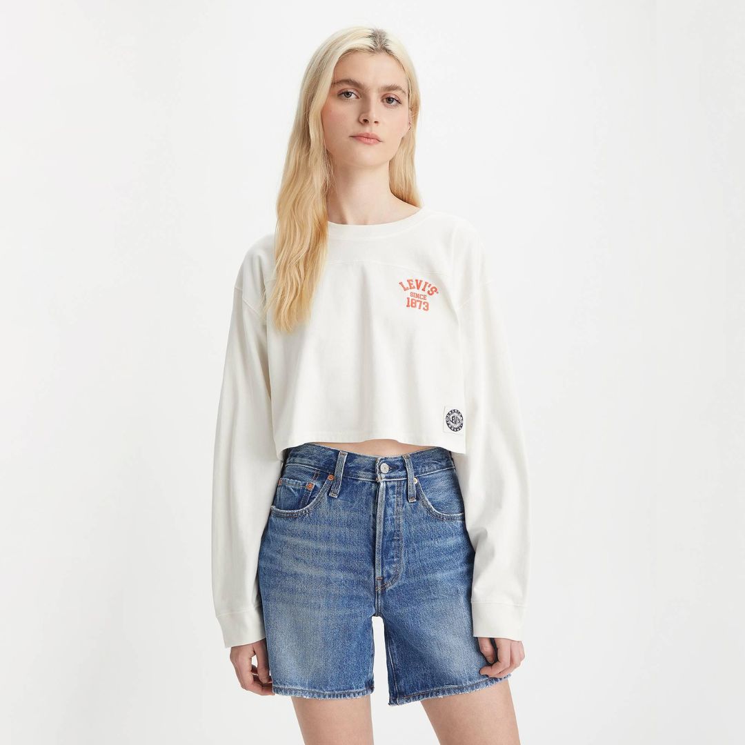 LEVI'S Graphic Cropped Football T-Shirt