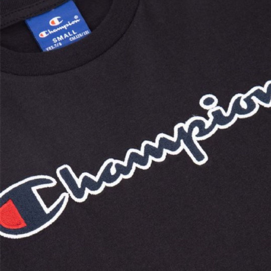 <tc>CHAMPION</tc>  Camiseta con logotipo de texto KIDS
