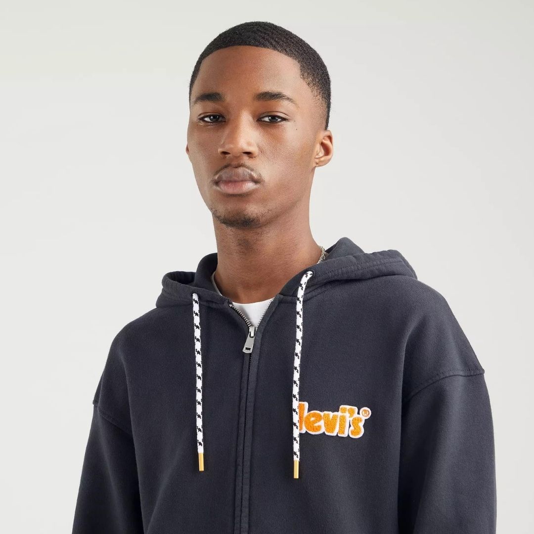 LEVI'S Relaxed Graphic Zip Up Hoodie