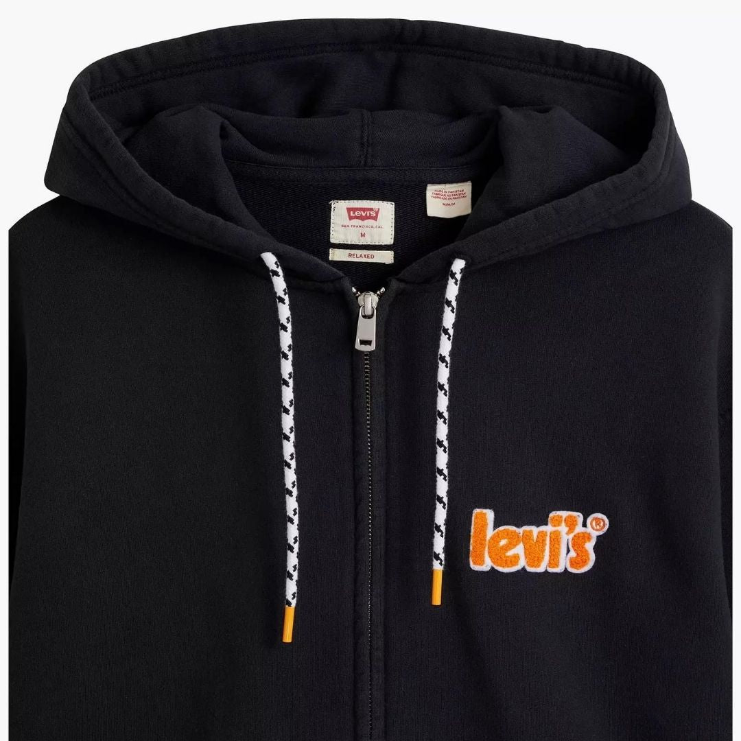 LEVI'S Relaxed Graphic Zip Up Hoodie